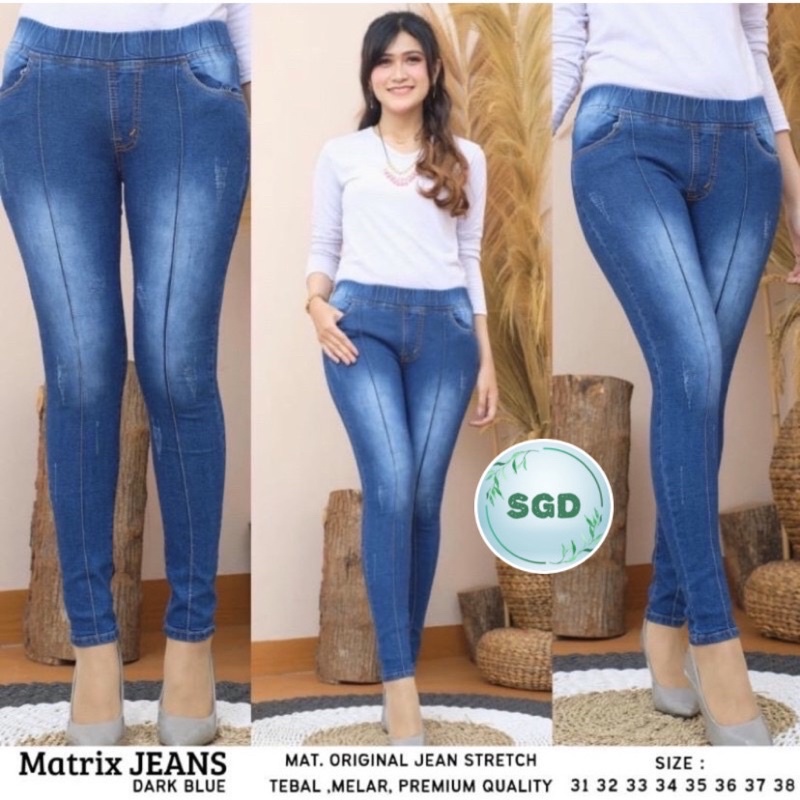 (28-42)MATRIX JEANS|SEON JEANS|EQUAL JEANS|CELANA JEANS TULANG WANITA CAKAR