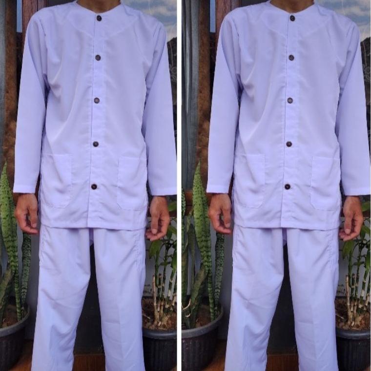 [PRODUK ZW00H] SETELAN (baju + celana)baju pangsi/ adat / silat /tradisional/kampret /khas sunda pri