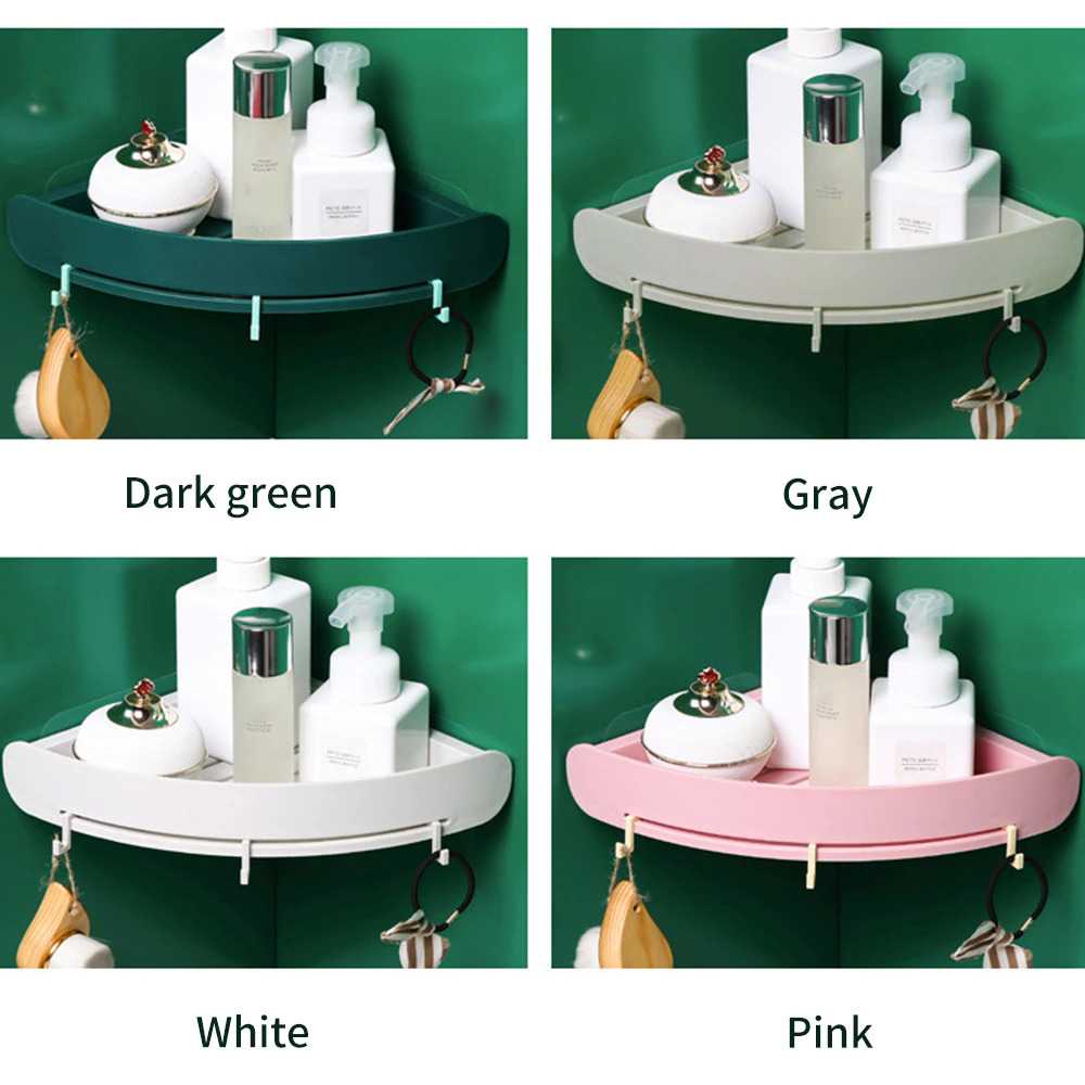 TD-DA Houkiper Rak Gantungan Sudut Dinding Kamar Mandi Corner Shelf - OT002