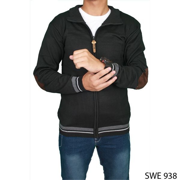 Sweater Rajut Pria Rajut Hitam – SWE 938