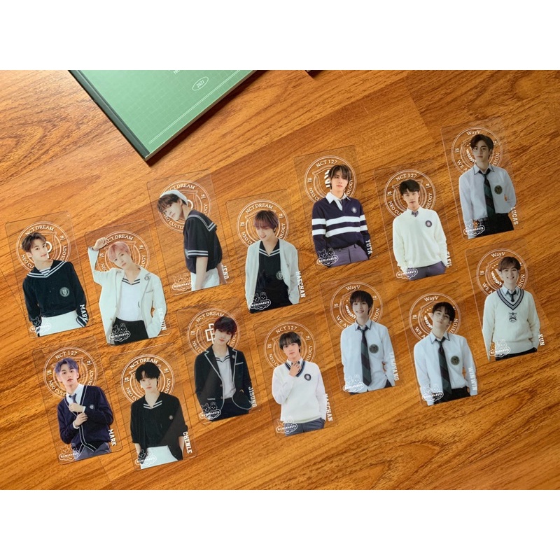back to school b2s wayv notebook clear bookmark / cbm kun lucas winwin yangyang group nct dream note