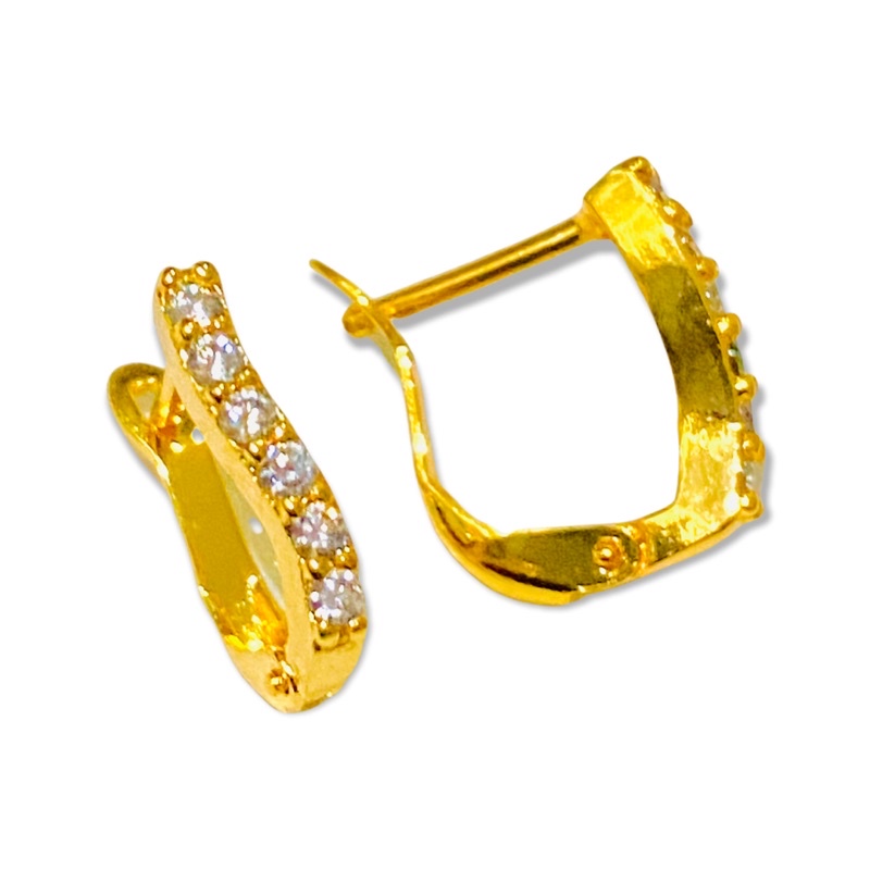 Anting wanita //anting klip //anting permata //perhiasan wanita-2