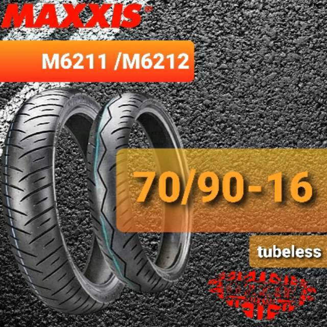 MAXXIS M6211 70/90 - 16 BAN MOTOR TUBELESS VELG 16 SKYWAVE NOUVO SPIN