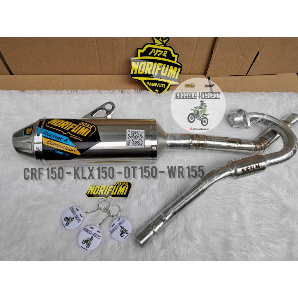 Knalpot NORIFUMI ROCKET Roket 4 KOMPETISI Competition KLX CRF WR155 DTRACKER