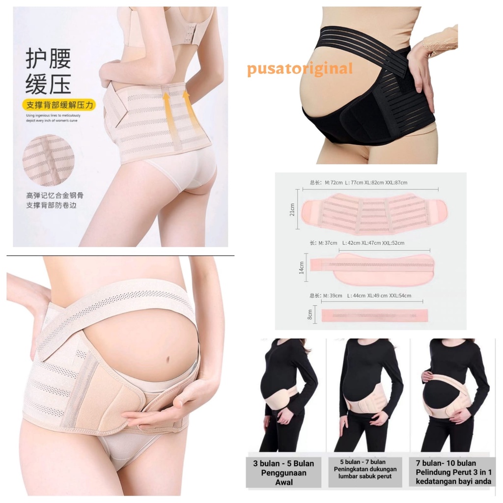 Maternity Band Belt Sabuk/Korset Penyangga Perut Kehamilan 3 in 1