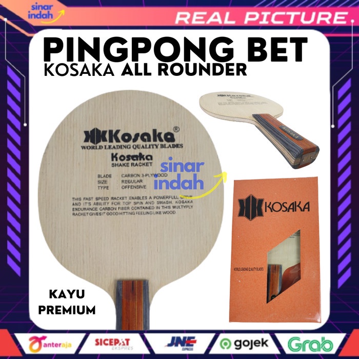 Raket Kayu Bet Bat Blade Pingpong Tenis Meja Kosaka REGULER Ping Pong