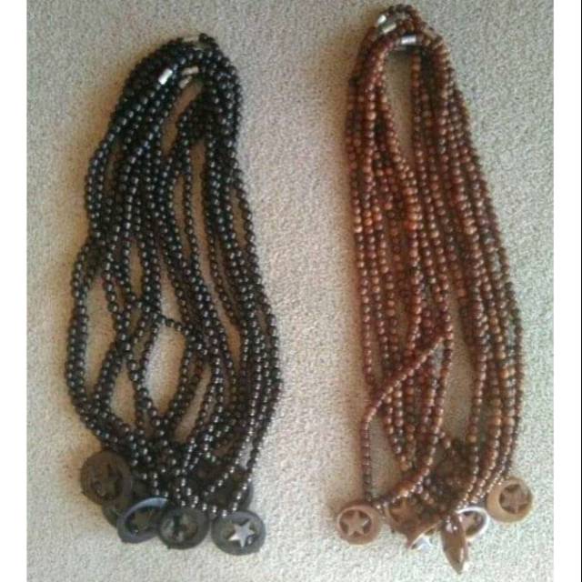 Kalung kaokah liontin bulan-bintang