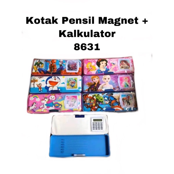 

Kotak Pensil / Kotak Pensil Magnet + Kalkulator / Kotak Pensil Karakter 8631