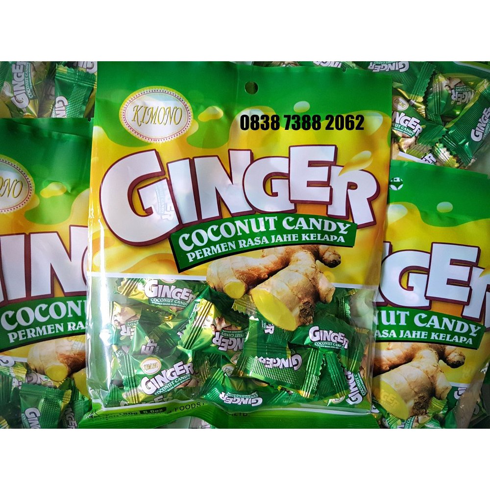 

Permen Jahe Kelapa Kimono GInger Coconut Candy Pelega Tenggorokan