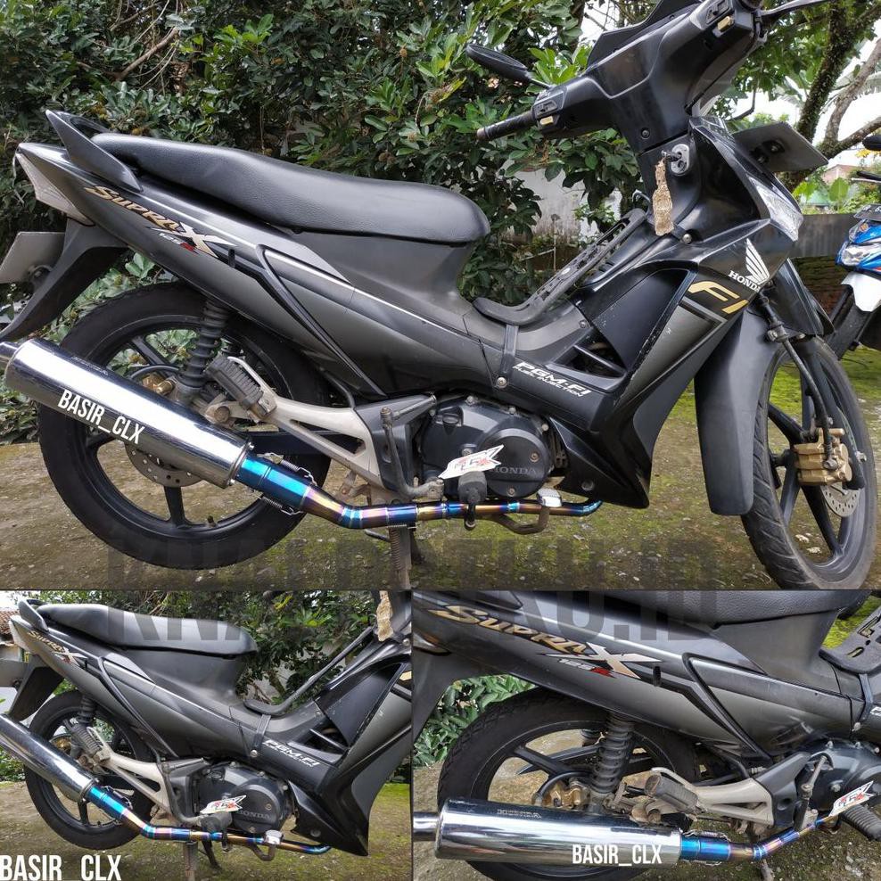 Leher Knalpot Supra X 125 Standar Racing Bluemoon. Pipa Header Knalpot Supra X125 PNP Silencer