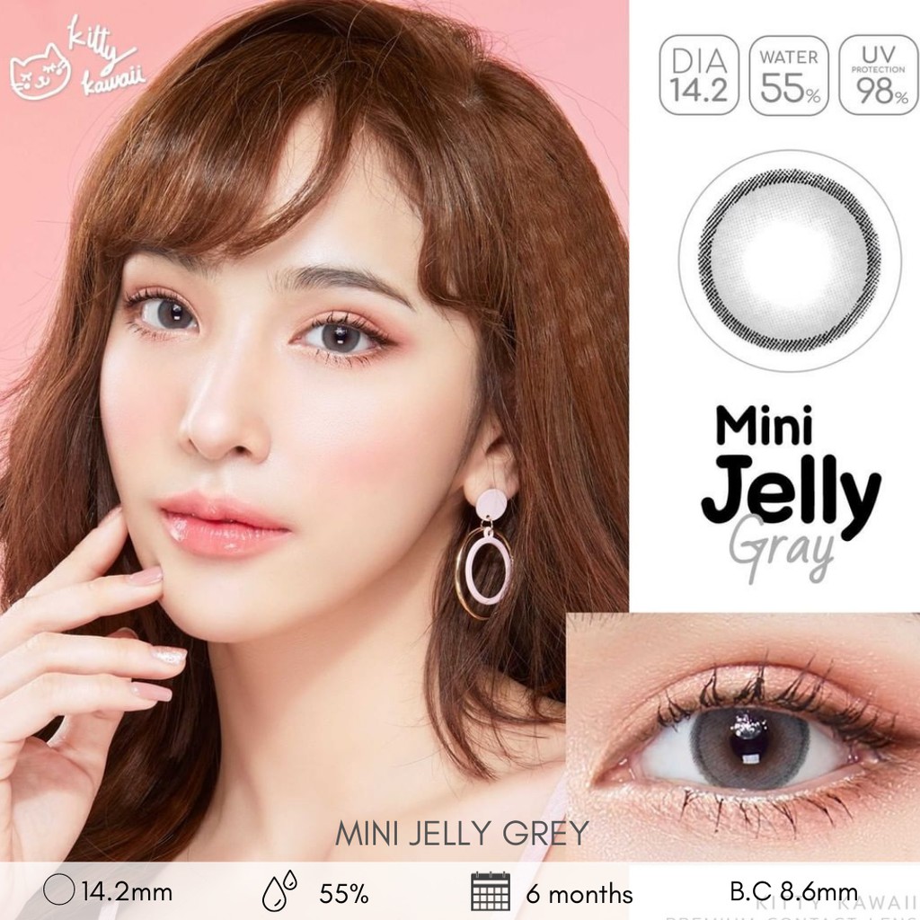 SOFTLENS MINI JELLY GREY / SOFTLENS MINUS / SOFTLENS KITTY KAWAII
