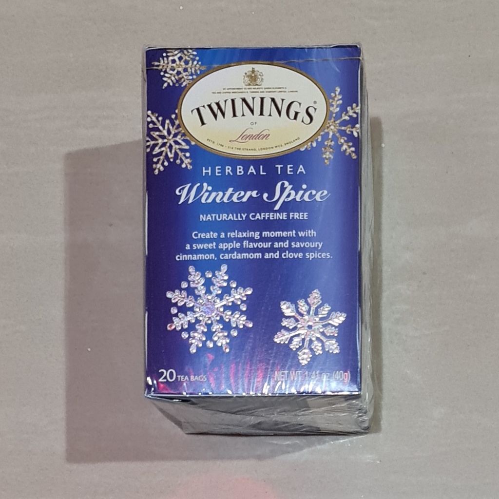 Teh Twinings Herbal Tea Winter Spice Relaxing Moment 20 x 2 Gram