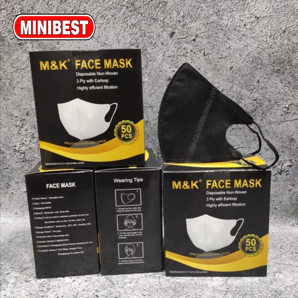 NEW Masker Duckbill Warna Medis 3ply Earloop Disposable Face Mask Duckbill Medical Grade Isi 50Pcs