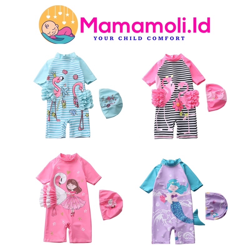 Baju Renang Anak Perempuan / Baju Renang Anak cewek / Girl Swimming Wear / Children Swimming Wear / Kids Swimming Wear