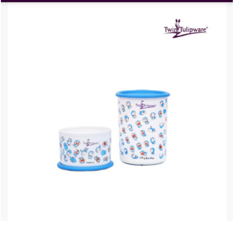 Handy Jar Doraemon Twin Tulipware (2 pcs)