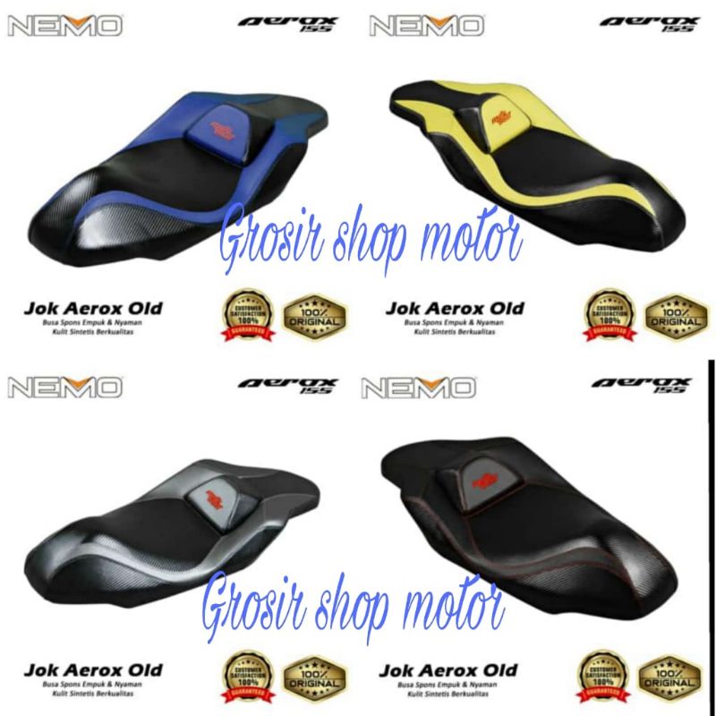 Jok variasi Aerox 155 old / Jok nemo Aerox 155 old - Jox motor Aerox 155 Nemo bahan spond empuk dan 