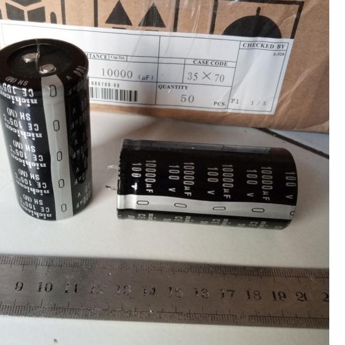 ☋ Elco elko Nichicon 10000uf 100v original kapasitor ❉