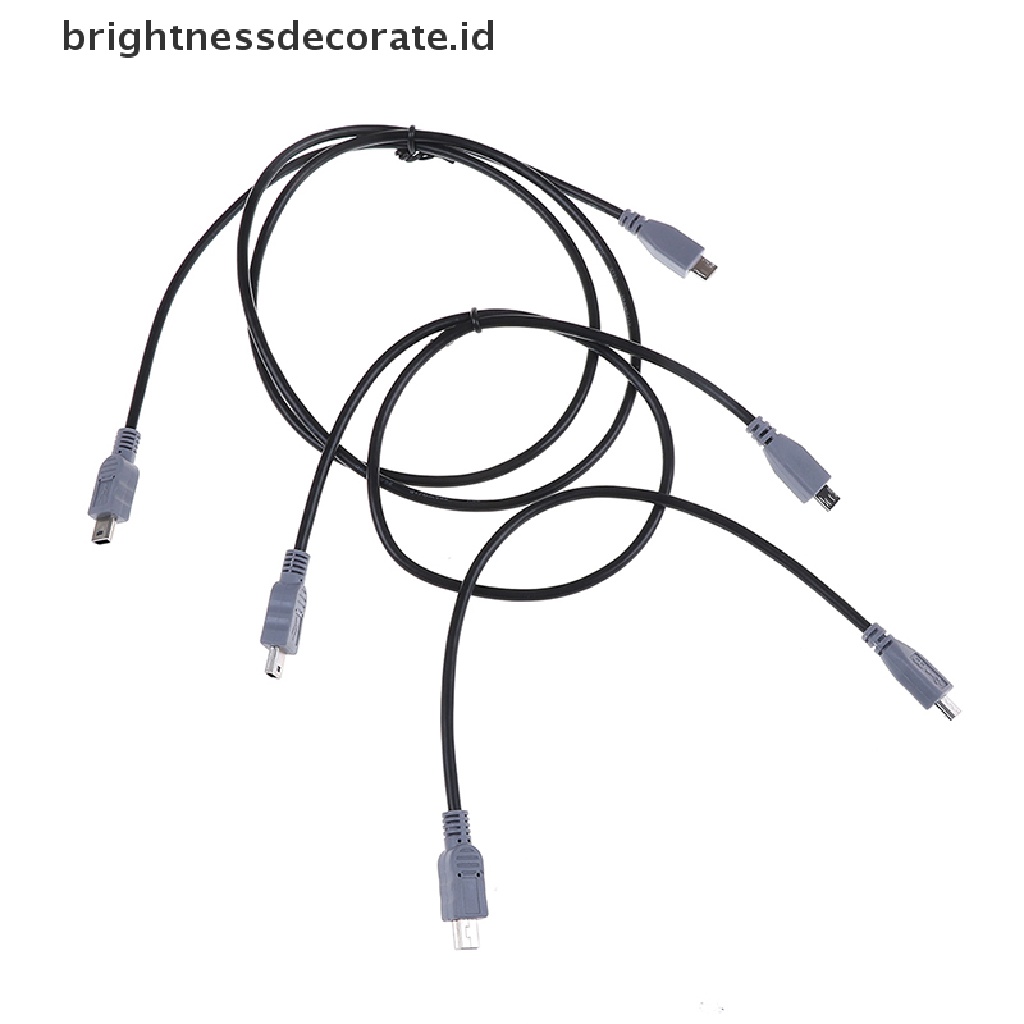 [birth] 1PC micro usb male to mini usb male adapter converter data cable line 25/50cm [ID]