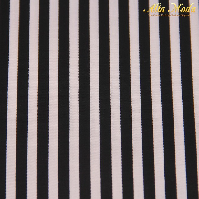 

Alta Moda Katun Stretch Stripe Hitam Putih (1M)