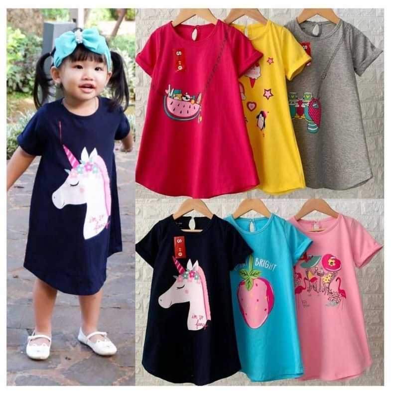Daster anak lucu/Daster anak perempuan/Daster anak rayon, kaos