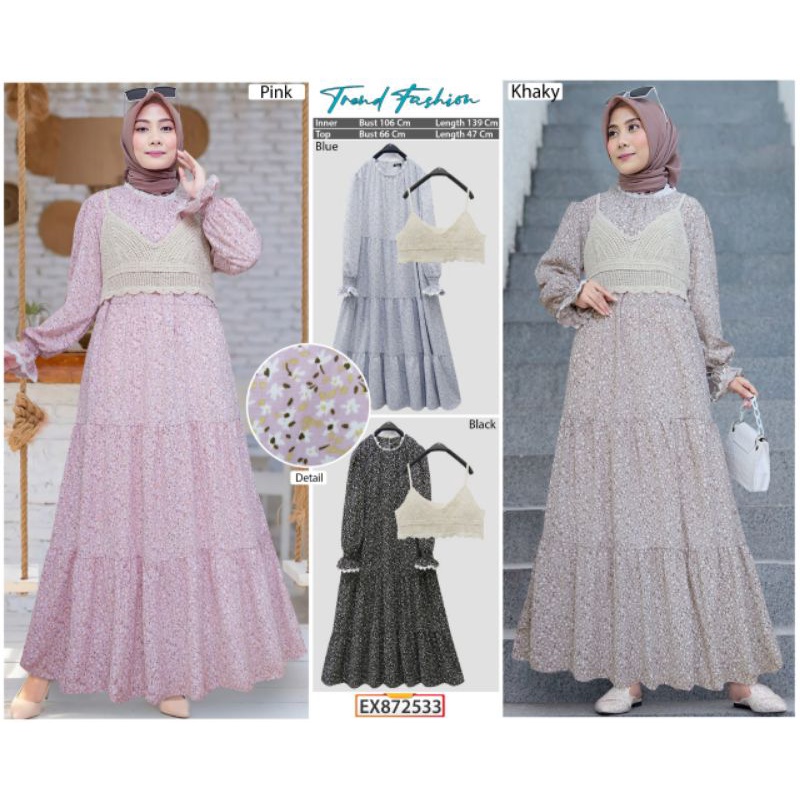 872533 gamis rompi rajut azizah by Extu
