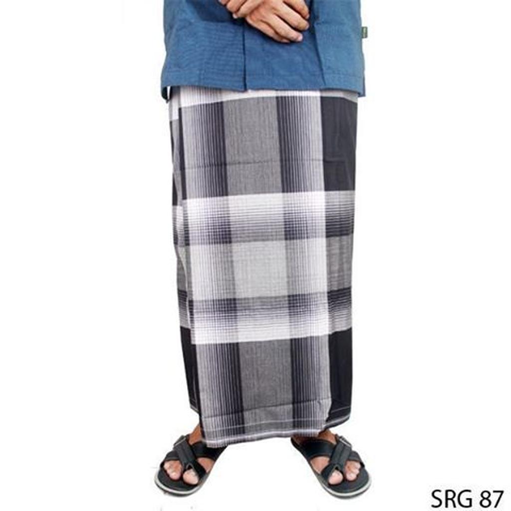 Sarung Sholat Katun Hitam Putih – SRG 87