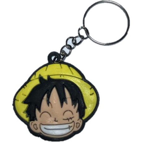 PEACH - Gantungan Kunci Karakter Unik Keychain PVC Souvenir / Souvenir Gantungan Kunci Karakter Lucu G210-Luffy