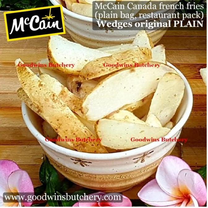 

McCain Canada French Fries WEDGES ORIGINAL PLAIN 2.5Lbs 1.2kg TERLAKU