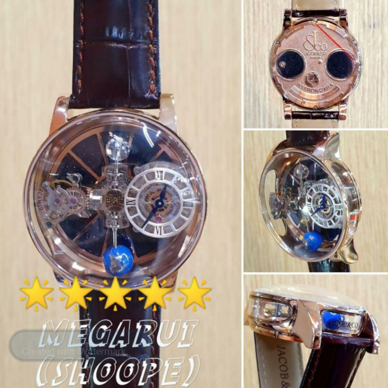 JAM TANGAN COWOK JACOB&CO ASTRONOMIA SKELETON SWISS ETA