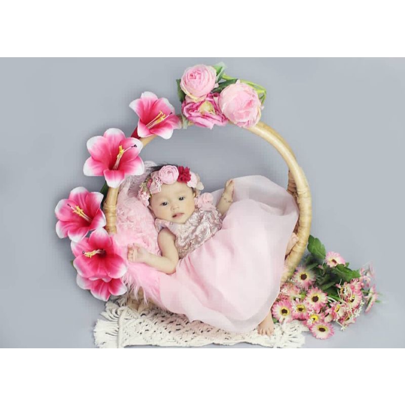 BABY PROPERTY / KERANJANG PROPERTY FOTO BAYI / BENTUK LINGKARAN HOLAHOOP / PHOTOSHOOT BABY NEW BORN