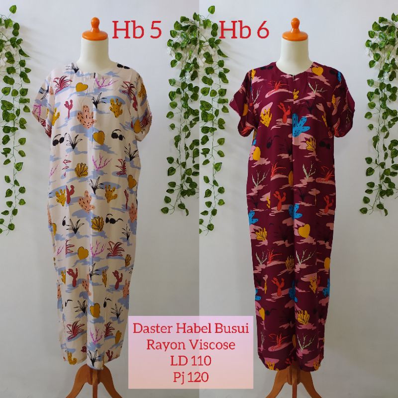 Daster Habel panjang katun rayon viscose Premium busui
