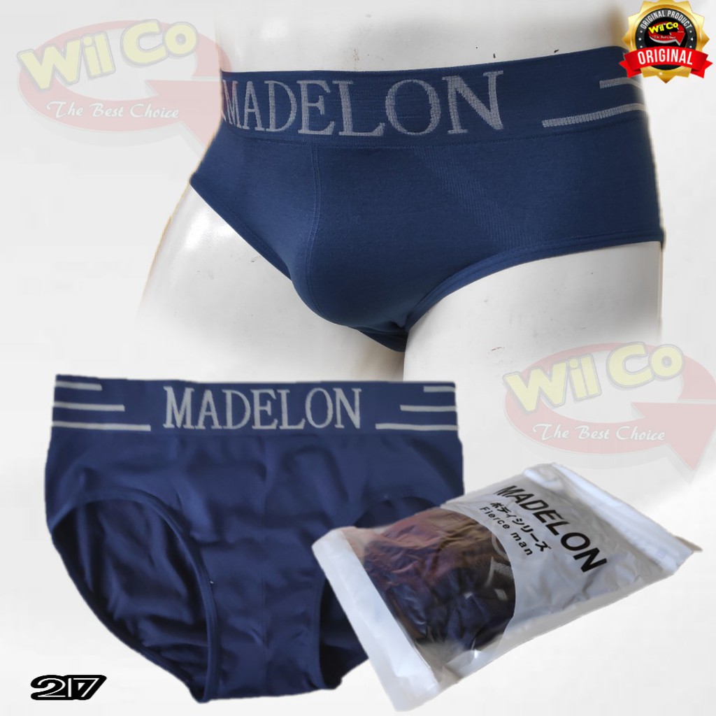 K217 - [Harga Per 1 Potong] CELANA DALAM PRIA BRIEF [SEGITIGA] SEAMLESS MADELON ALL SIZE