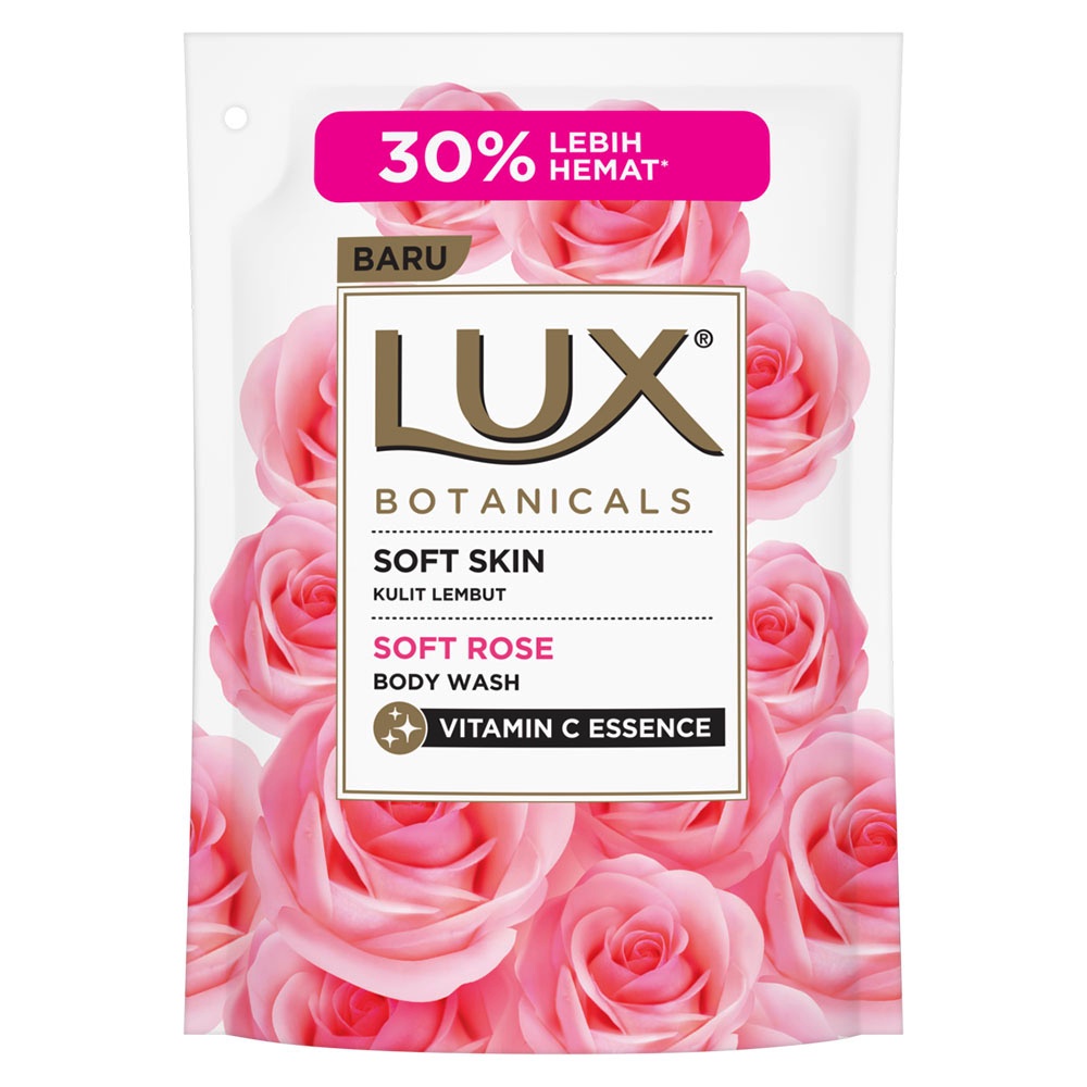 Jual LUX Botanicals Body Wash Soft Rose Refill 400 ml Shopee Indonesia