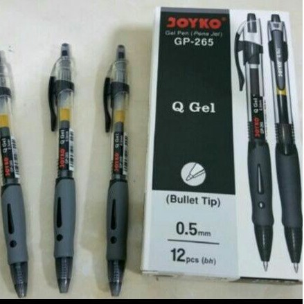 BALLPOINT GEL JOYKO GP-265 HITAM ISI 12 PCS