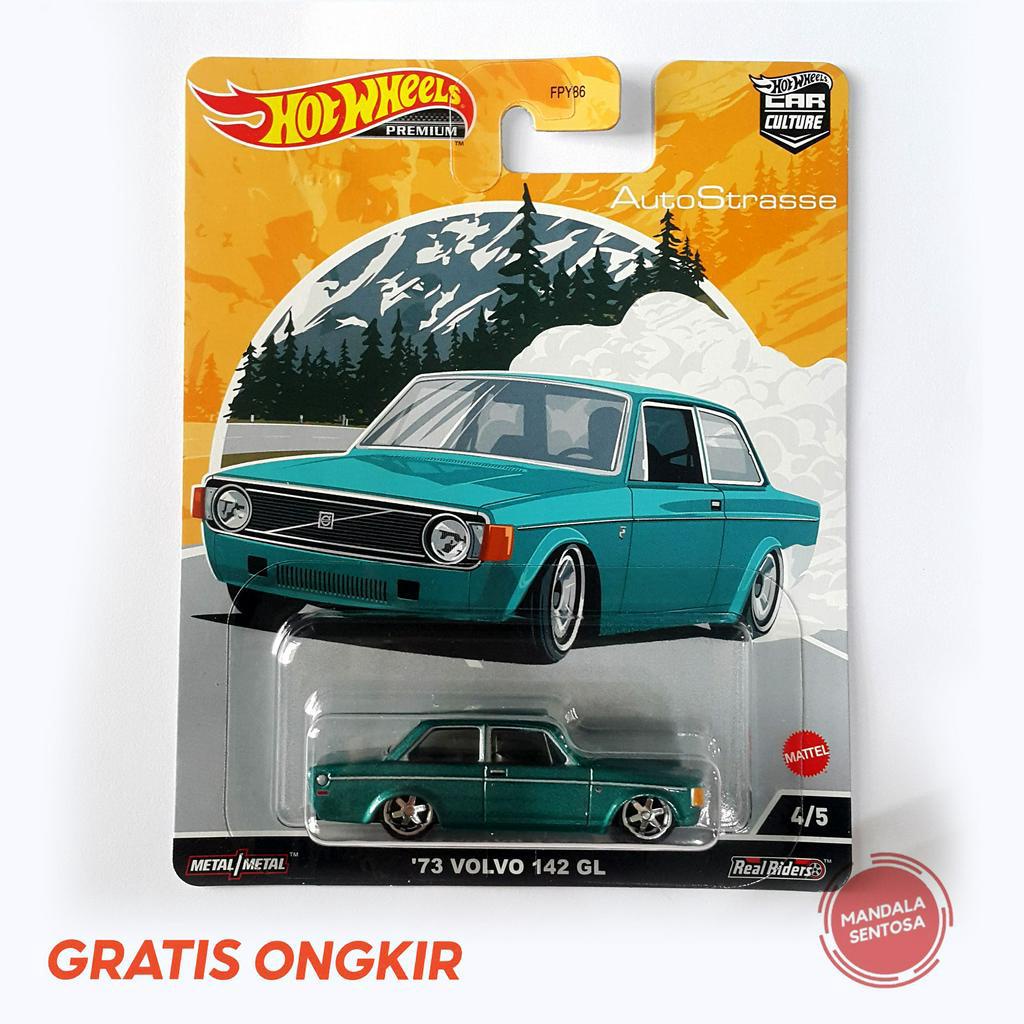 Hotwheels Premium Auto Strasse '73 Volvo 142 GL