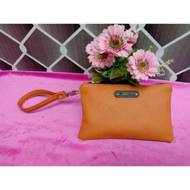 Clutch wanita kuning kunyit /Dompet wanita