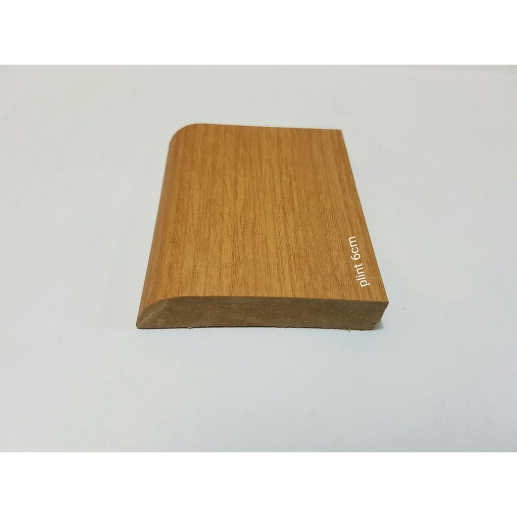 Plin Lantai MDF lebar 6cm / Lis Tembok / Lis dinding /Lis vinyl pvc / Lis parket