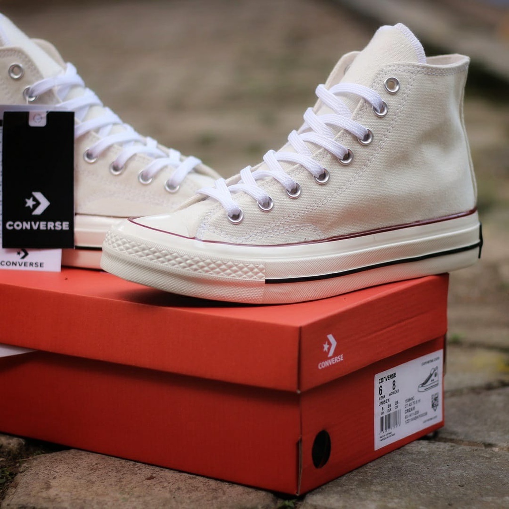 PROMO Converse 70s High Parchment Egret (Krem) | Trend Sneakers Pria Terbaru, Harga Murah, Kualitas Mewah