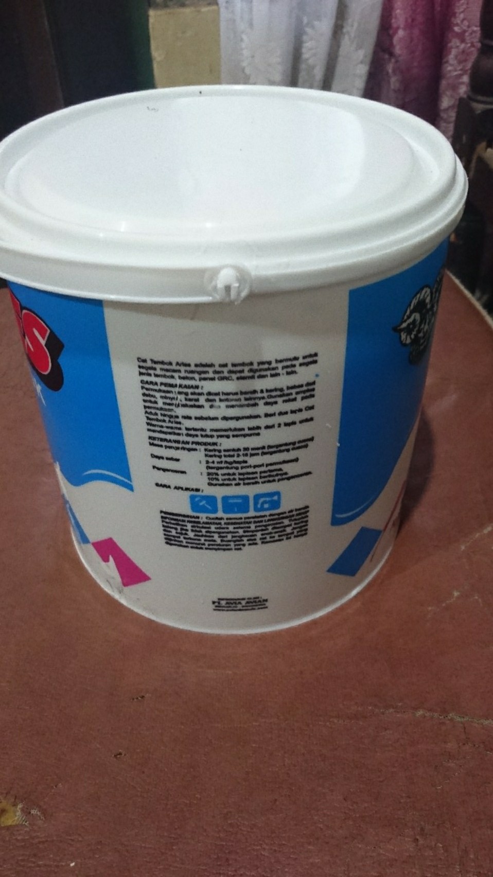 Cat Tembok Aries Putih Cat Tembok Murah Aries Domba Interior Super White 5 Kg