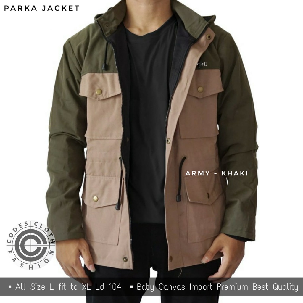 Jaket Pria Jaket Parka Kanvas Exclusive