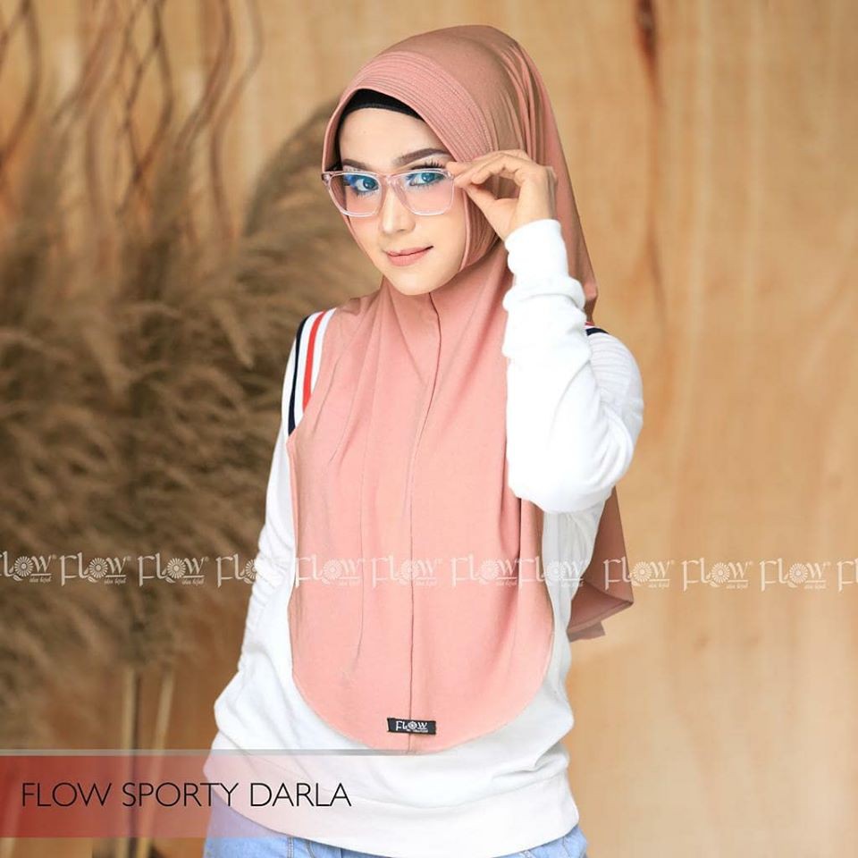 Jilbab Instan Sporty Darla Flow BY QOID-6