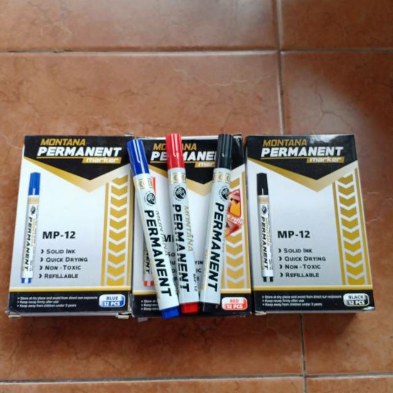 

SPIDOL PERMANEN MONTANA WARNA HITAM