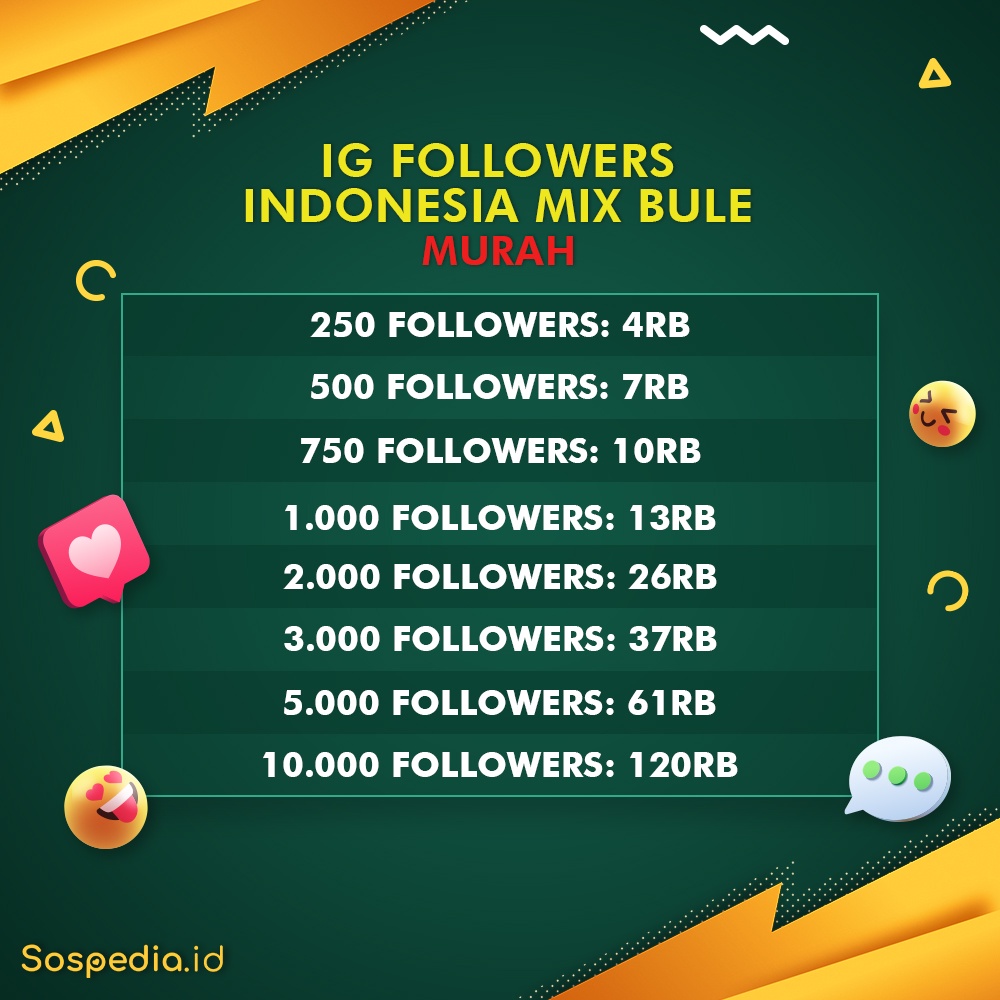 Followers IG Indonesia Mix Bule Termurah