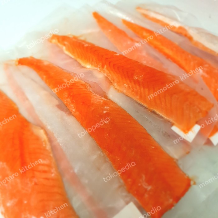 

(BISA COD) Salmon Belly Fillet