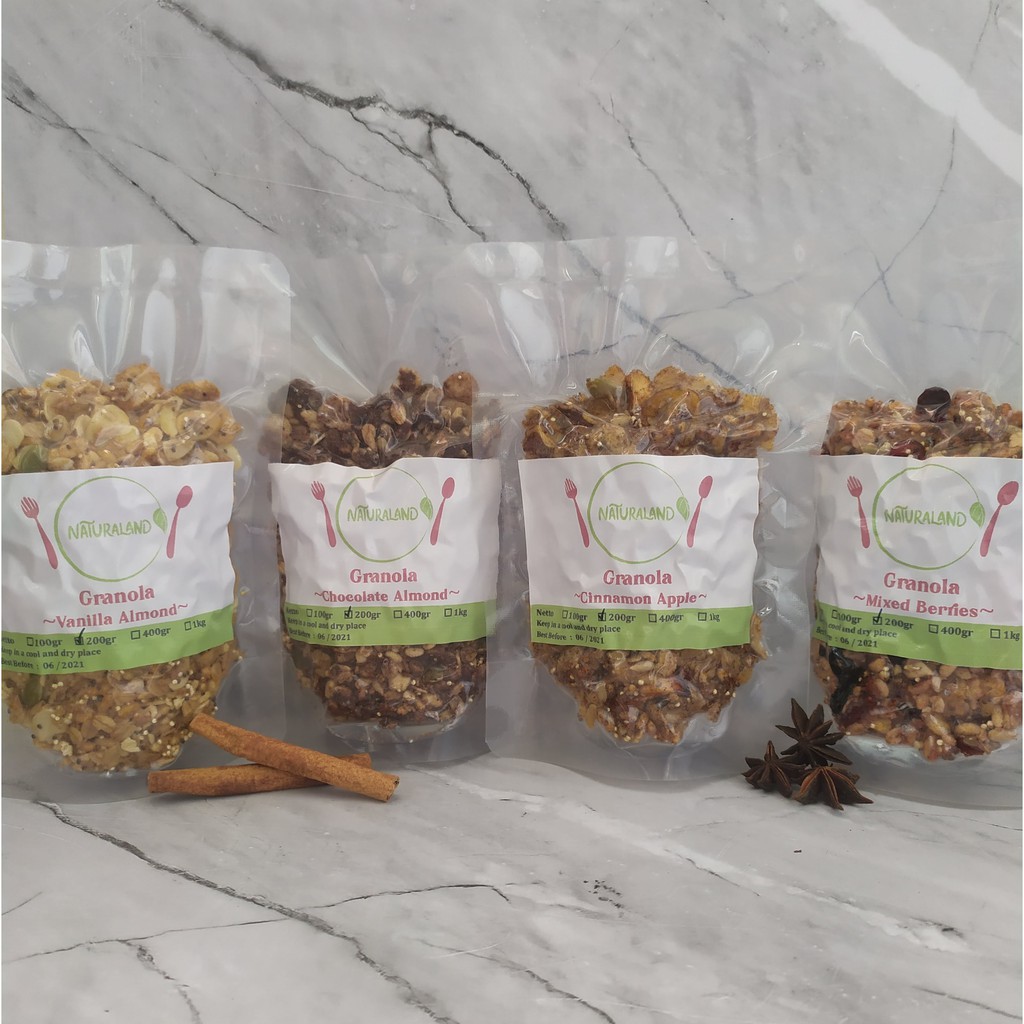 

Granola Naturaland - Sarapan Hemat, Lezat, Sehat dan Praktis - All Variant 200 GR
