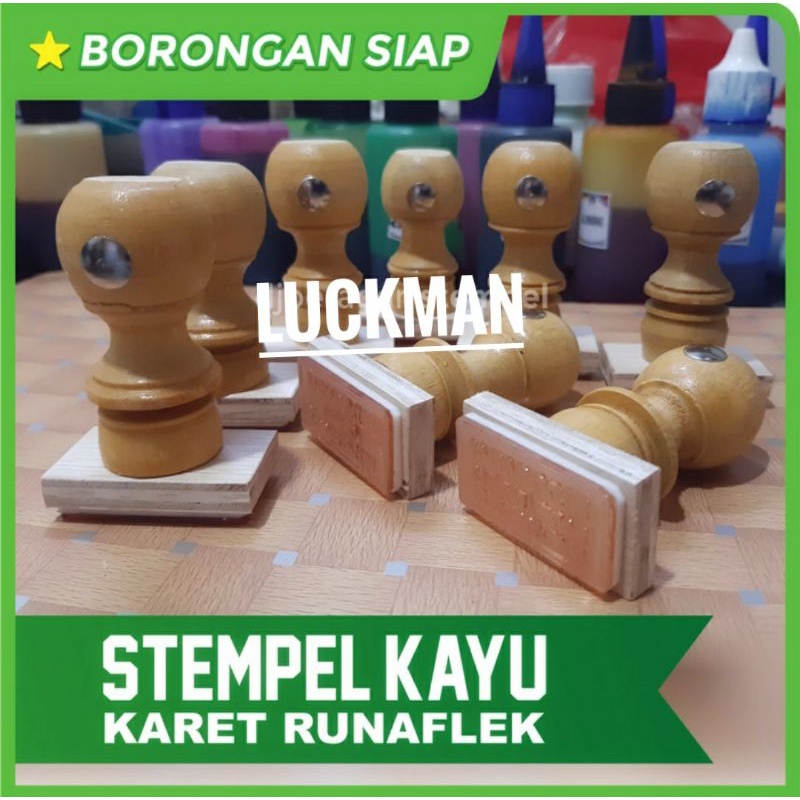 

stempel kayu runaflex / cod / proses cepat