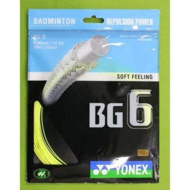 [[BISA COD]] SENAR BADMINTON YONEX BG 6 CH ORIGINAL TERPERCAYA
