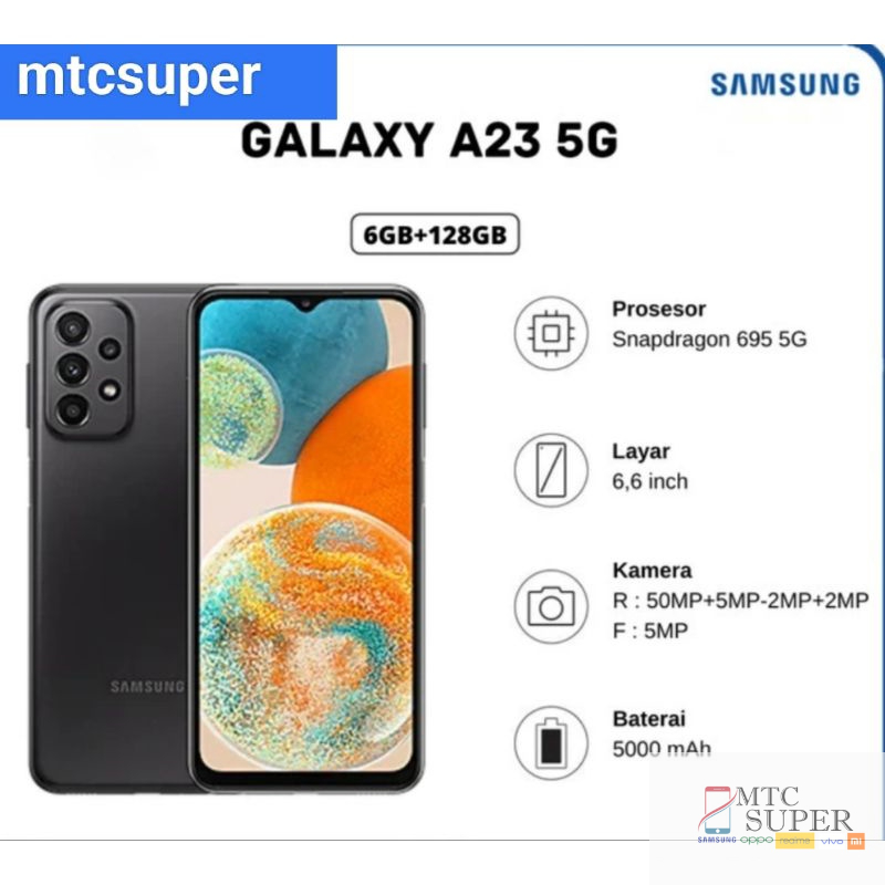 SAMSUNG A23 5G 8/128  GARANSI RESMI