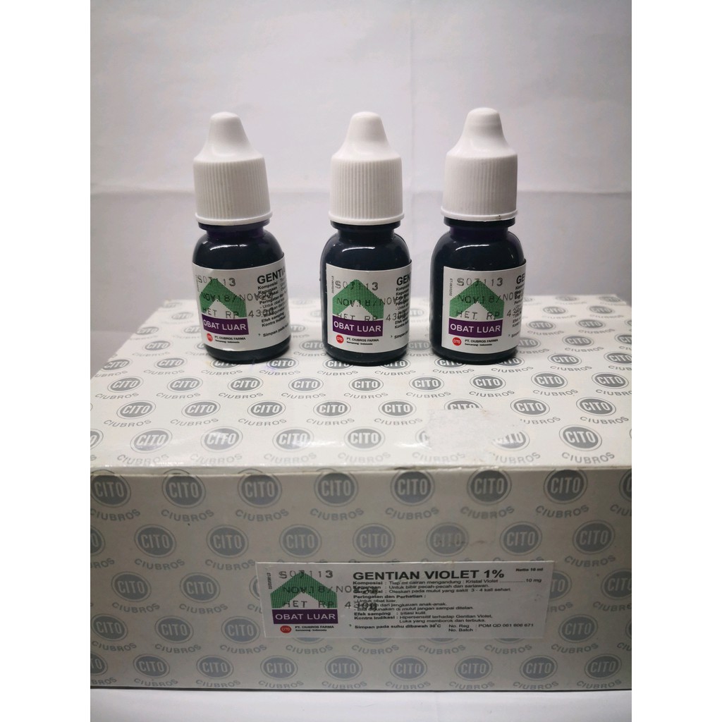 Gentian Violet 1% 10ml ORIGINAL-BPOM