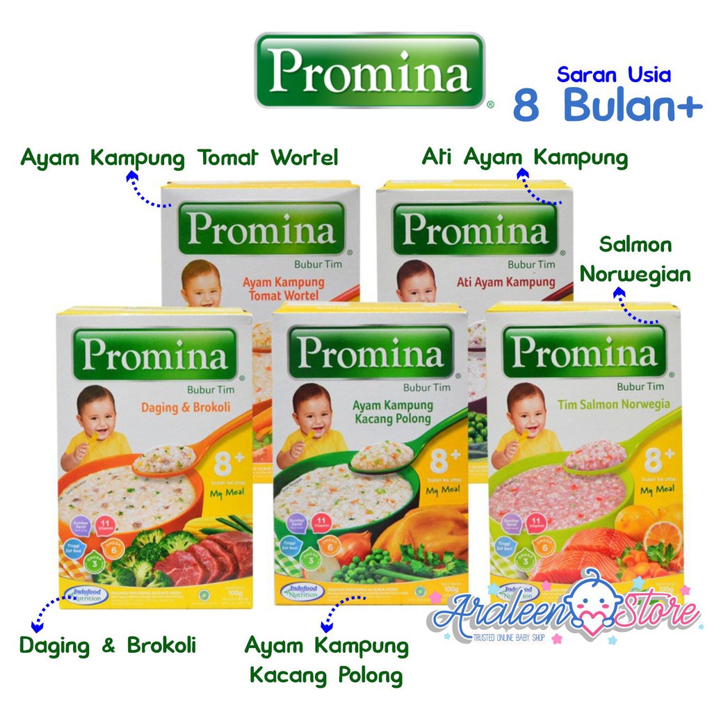 Promina Bubur Tim / Bubur MPASI Bubur Bayi 8 bulan